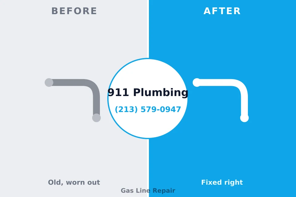 Before and after: plumbing repair East Cleveland, OH